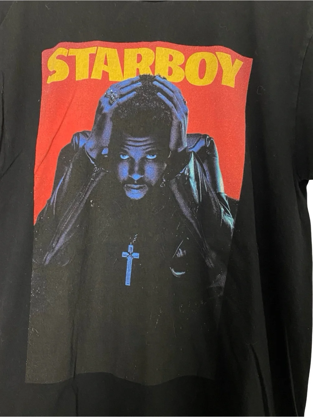 The Weeknd Starboy Tee Tshirt Men Size Medium Unisex Weekend Black Graphic Print - Picture 3 of 6